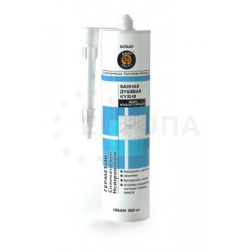 Герметик силик.EAST BRAND сантехнич. нейтральный БЕЛЫЙ 280мл