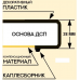 Столешница 3 м t=25 мм. № 81 Дуб флагстаф тёмный