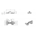 KITforKIT Blu Петля 110 с доводчиком пол.торца с 4D регулировкой CH.9928