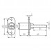 Замок центральный  288.500 CR штырьевой на 3 ящика
