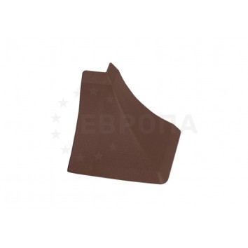 Угол внешний треугольный Thermoplast №709 коричневый