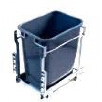 KITforKIT Контейнер для мусора выкатной с креплением к фасаду 300мм KITforKIT Контейнер для мусора выкатной с креплением к фасаду 300мм