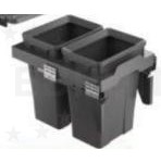 KITforKIT Сегрегатор для модуля 400мм (2*2л) антрацит с креплением к фасаду, с доводчиком KITforKIT Сегрегатор для модуля 400мм (2*2л) антрацит с креплением к фасаду, с доводчиком