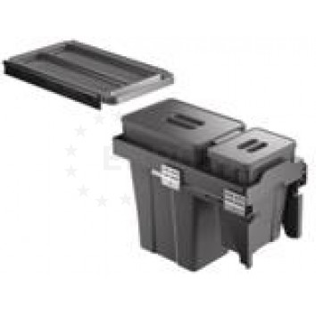 KITforKIT Контейнер для мусора ЛЮКС выкатной с креплением к фасаду с доводчиком в модуль 300мм