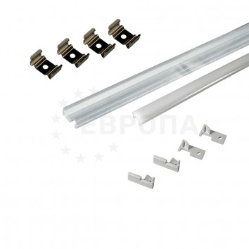 Профиль накладной для светодиодной СУПЕР УЗКОЙ ленты 3000мм GLS 19.143.37.438