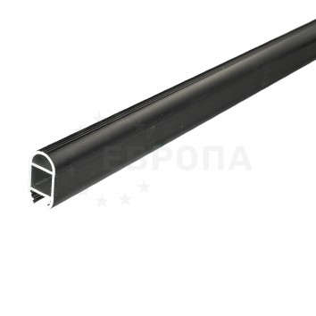 Профиль для шкафов овальный+крепеж черный 15,5*29,6*2000 GLS