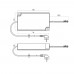 Источник питания для розеток USB в пластмассовом корпусе 12V 36W IP44 GLS