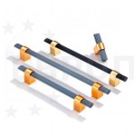 Ручка KITforKIT K669 BL/G черная/золото 128мм/1182мм Ручка KITforKIT K669 BL/G черная/золото 128мм/1182мм