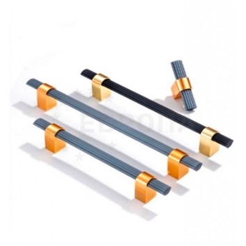 Ручка KITforKIT K669 BL/G черная/золото 850мм/1000мм